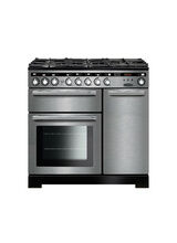 RANGEMASTER EDL90DFFSS/C Encore Deluxe 90 Dual Fuel Stainless Steel with Chrome Trim