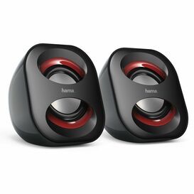 HAMA SONIC Mobil 183 USB 3w Notebook Speakers Black/Red 173131