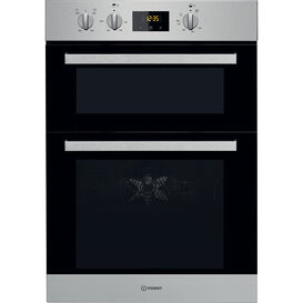 INDESIT IDD6340IX Built In Double Oven Stainless Steel