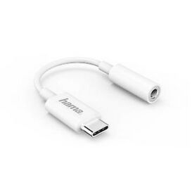 Hama USB-C Adapter to 3.5 mm Audio Jack White