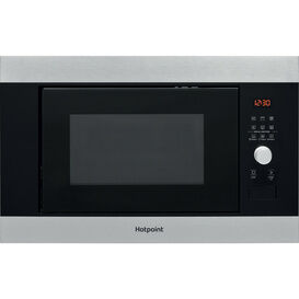 HOTPOINT MF25GIXH Built In Microwave Oven with Grill Stainless Steel