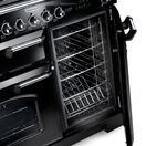 RANGEMASTER CDL90ECCB/B Classic 90cm Deluxe Ceramic Charcoal with Brass Trim additional 2