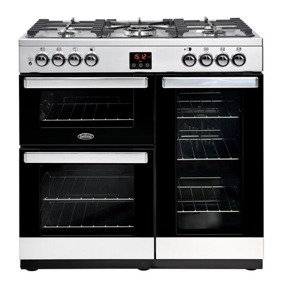 BELLING 444411724 Cookcentre X90G 90cm Natural Gas Stainless Steel