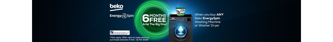 Beko 6 months free Ariel The big one Promotion