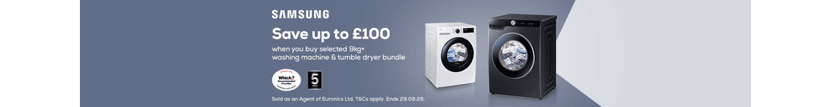 £100 off Tumble Dryer WBW Matching Samsung Washing Machine use code washdry100