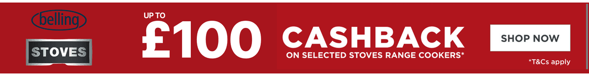Save up to £500 Cashback on Selected Stoves and Belling Range Cookers