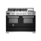 Bertazzoni Professional 120cm Range Cooker Twin Dual Fuel Black PRO126G2ENET2