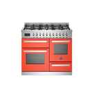 Bertazzoni Professional 100cm Range Cooker XG Oven Dual Fuel Orange PRO106L3EART2