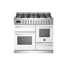 Bertazzoni Professional 100cm Range Cooker XG Oven Dual Fuel White PRO106L3EBIT