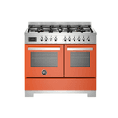 Bertazzoni Professional 100cm Range Cooker Twin Oven Dual Fuel Orange PRO106L2EART2