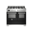 Bertazzoni Professional 100cm Range Cooker Twin Oven Dual Fuel Black PRO106L2ENET2