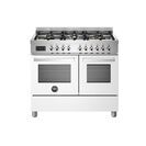Bertazzoni Professional 100cm Range Cooker Twin Oven Dual Fuel White PRO106L2EBIT