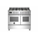 Bertazzoni Professional 100cm Range Cooker Twin Oven Dual Fuel Stainless PRO106L2EXT