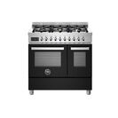 Bertazzoni Professional 90cm Range Cooker Twin Dual Fuel Black PRO96L2ENET