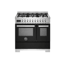 Bertazzoni Professional 90cm Range Cooker Twin Dual Fuel Black PRO96L2ENET2