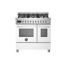 Bertazzoni Professional 90cm Range Cooker Twin Dual Fuel White PRO96L2EBIT