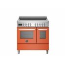 Bertazzoni Professional 90cm Range Cooker Twin Oven Electric Induction Orange PRO95I2EART