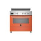 Bertazzoni Professional 90cm Range Cooker Single Oven Electric Induction Orange PRO95I1EART