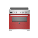 Bertazzoni Professional 90cm Range Cooker Single Oven Electric Red PRO95I1EROT2
