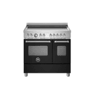Bertazzoni Master 90cm Range Cooker Twin Oven Induction Matt Black MAS95I2ENEC2