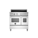 Bertazzoni Master 90cm Range Cooker Twin Oven Induction Stainless Steel MAS95I2EXC2