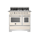 Bertazzoni Heritage 90cm Range Cooker Dual Fuel Gloss Ivory HER96L2EAVT2