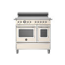 Bertazzoni Heritage 90cm Range Cooker Twin Oven Induction Ivory HER95I2EAVT