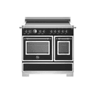 Bertazzoni Heritage 90cm Range Cooker Twin Oven Induction Black HER95I2ENET2