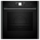 NEFF B64VT73G0B N90 Slide and Hide Built-In Electric Single Oven with Added Steam Function Graphite-Grey
