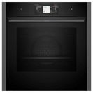 NEFF B64FT53G0B N90 Built In Slide &amp; Hide Single Oven with Steam Function Graphite-Grey