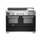 Bertazzoni Professional 120cm Range Cooker Twin Induction Black PRO125I2ENET2