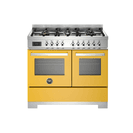 Bertazzoni PRO106L2EGIT2 Professional 100cm Range Cooker Twin Oven Dual Fuel Yellow