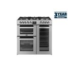 BELLING 444411794 Cookcentre 90cm Dual Fuel Range - Stainless Steel