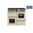 BELLING 444411830 Farmhouse 100cm Dual Fuel Range Cooker - Cream