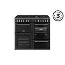 STOVES 444411871 Richmond Deluxe 100cm Dual Fuel Range Cooker - Black