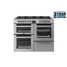 BELLING 444411806 Cookcentre 110DF Dual Fuel Range Stainless Steel