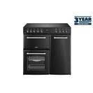 BELLING 444411817 Farmhouse 90cm Electric Range Cooker - Black