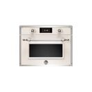 Bertazzoni F457HERVTAX Heritage Series TFT Touch Display 45cm Combi-Steam Oven Ivory/Chrome