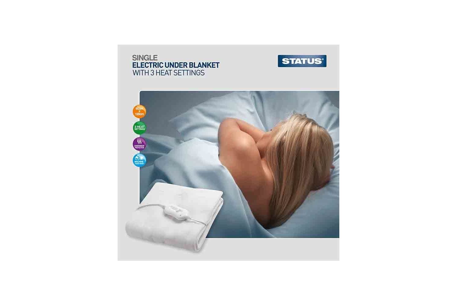 Buy STATUS SEB1PKB 40W Single Electric Blanket from £34.99