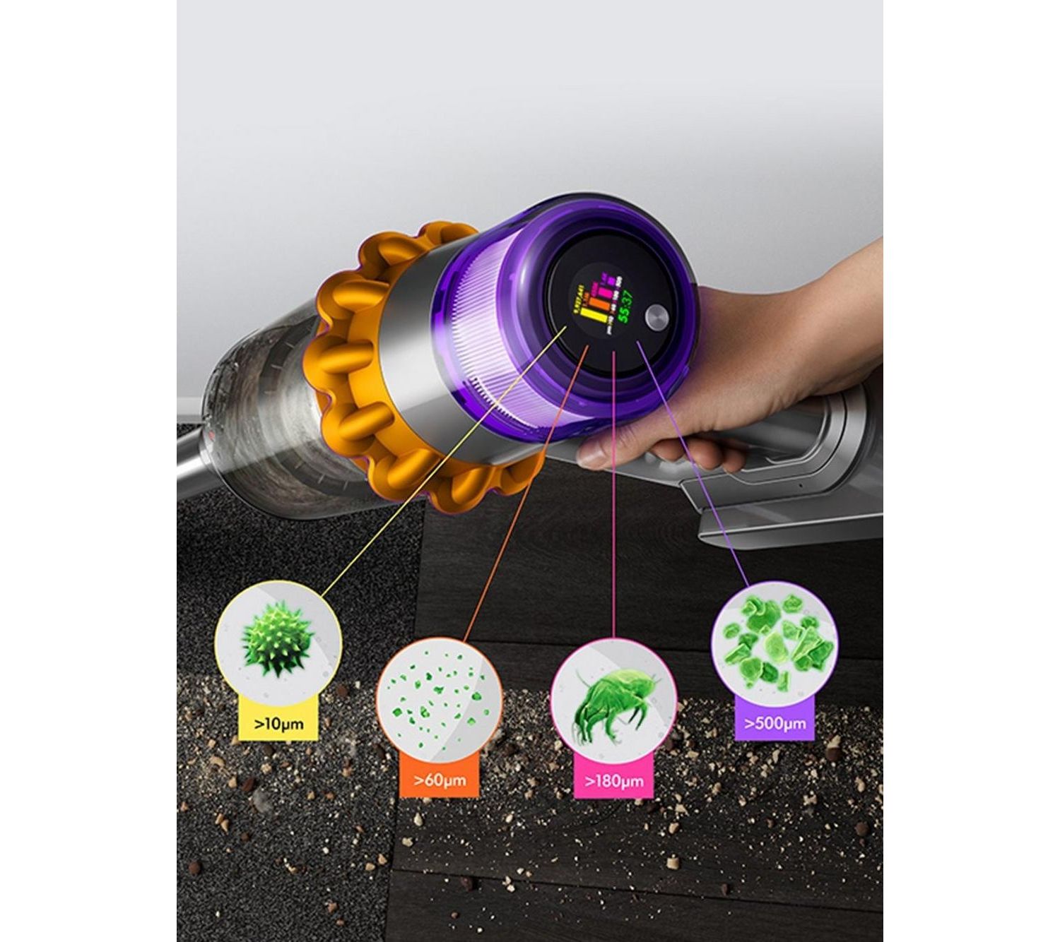 Buy DYSON V15 Detect Absolute Cordless Vacuum - 60 Minutes Run