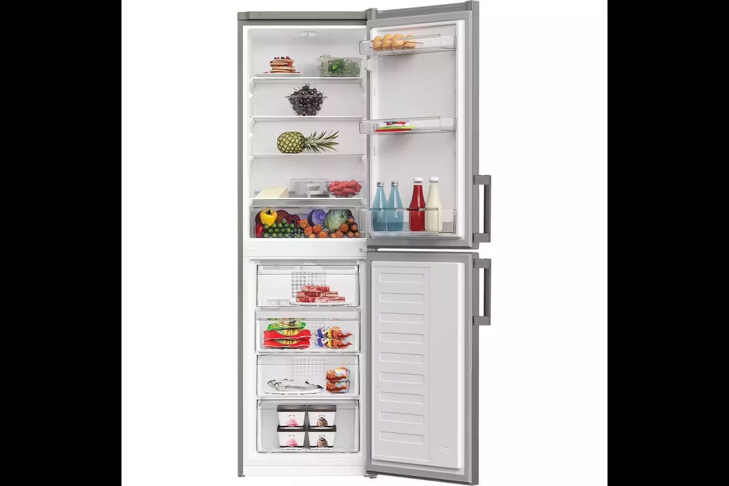 Buy INDESIT IKNH1261S4UK No Frost 50/50 Fridge Freezer - Silver