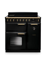 RANGEMASTER CLDL90EIPGBL/AB1 Classic Deluxe 90cm Induction Black/Antique Brass