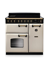 RANGEMASTER CLDL90EIPPCR/AB1 Classic Deluxe 90cm Induction Pale Cream/Antique Brass