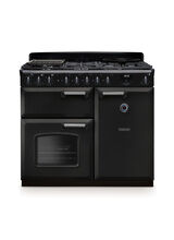 RANGEMASTER CLDL100DFPCBL/CM1 Classic Deluxe 100cm Dual Fuel Charcoal Black/Chrome