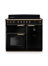 RANGEMASTER CLDL100EIPGBL/AB1 Classic Deluxe 100cm Induction Black/Antique Brass
