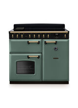 RANGEMASTER CLDL100EIPMGR/AB1 Classic Deluxe 100cm Induction Mineral Green/Antique Brass