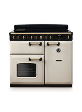 RANGEMASTER CLDL100EIPPCR/AB1 Classic Deluxe 100cm Induction Pale Cream/Antique Brass