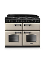 RANGEMASTER CLDLB110DFPPCR/CM1 Classic Deluxe 110cm BC Dual Fuel Pale Cream/Chrome