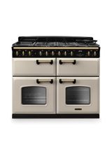 RANGEMASTER CLDLB110DFPPCR/AB1 Classic Deluxe 110cm BC Dual Fuel Pale Cream/Antique Brass