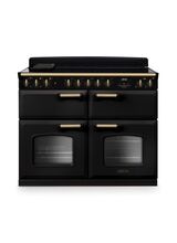 RANGEMASTER CLDLB110EIPCBL/AB1 Classic Deluxe 110cm BC Induction Charcoal Black/Antique Brass